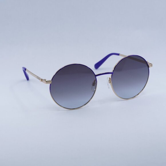 🕶️ New Moschino MOL037/S 0PJP GB Sunglasses - Gold/Blue Frame, Azure Lenses - Picture 1 of 10